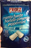Chicles menta fuerte