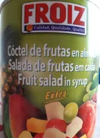 cóctel de frutas en almíbar