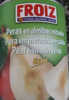 Peras en almibar mitades
