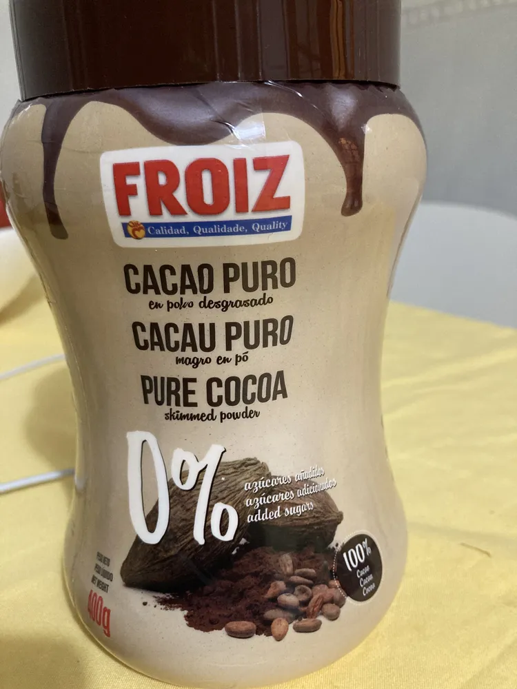 Cacao puro en polvo desgrasado 0%