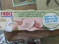 Atun claro en aceite de oliva bajo en sal
