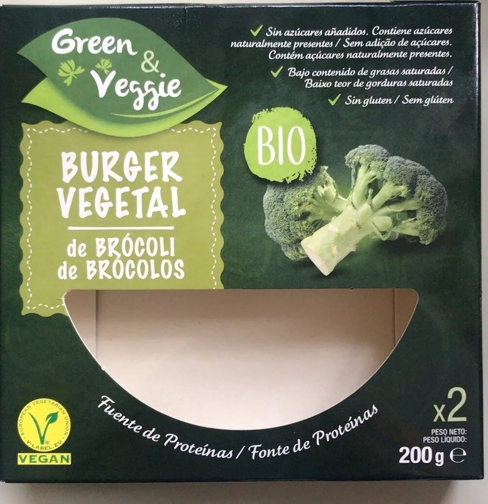 Burguer vegetal brócoli