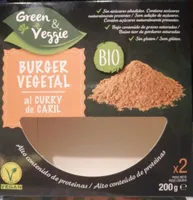Burger vegetal al curry de caril
