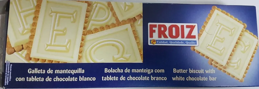 Butter biscuit with white bar