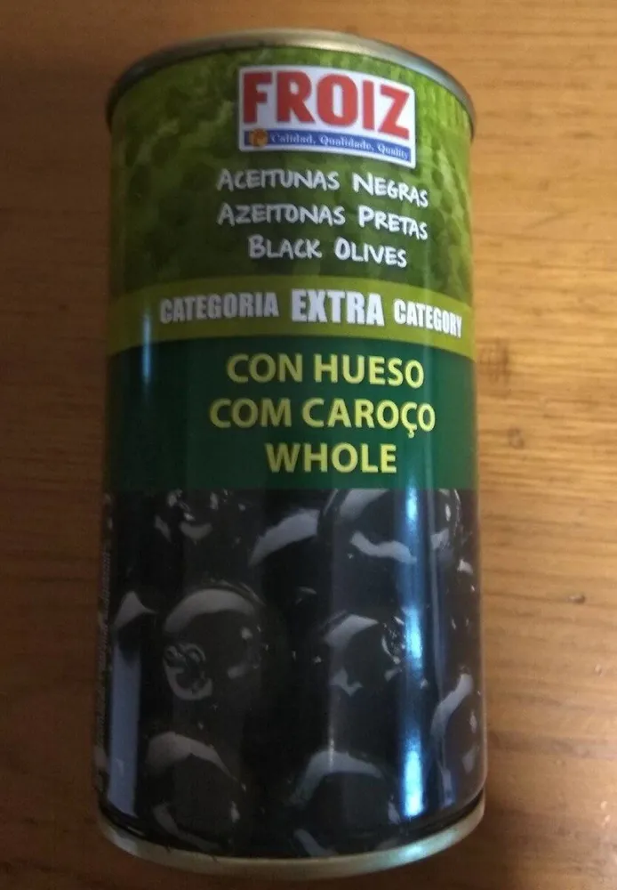 Aceitunas negras con hueso