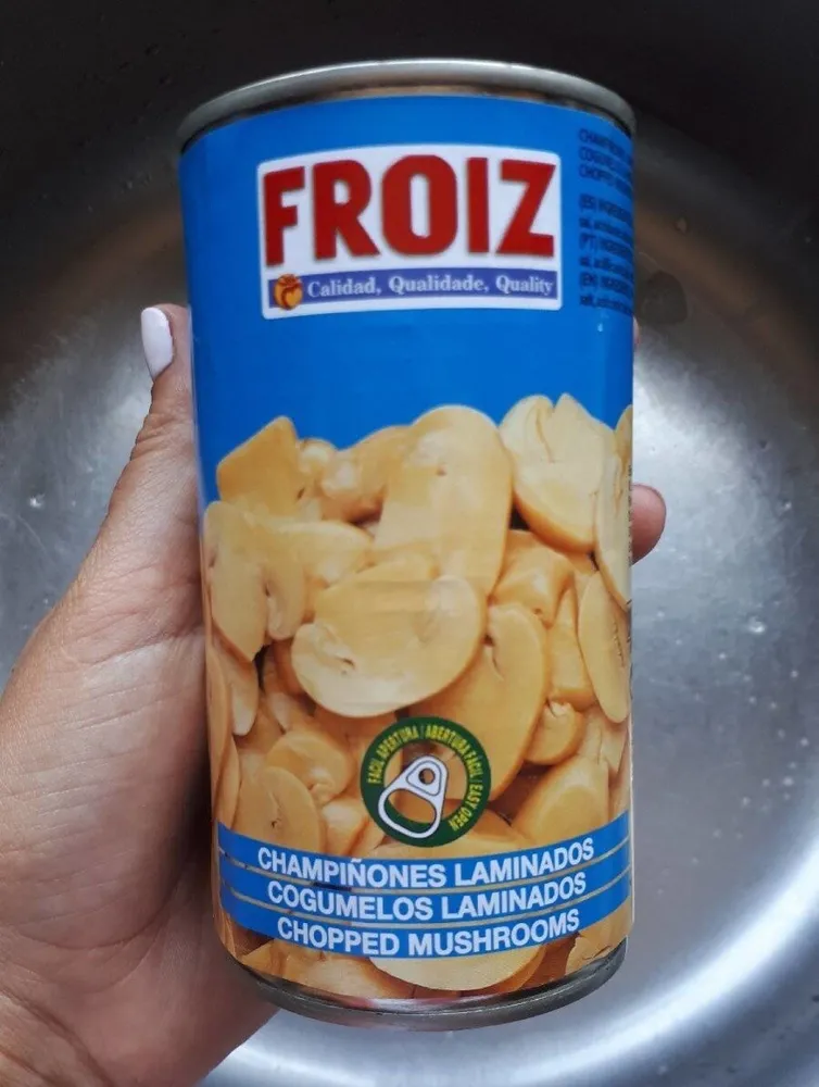 Champiñones laminados