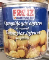 Champiñones enteros al natural