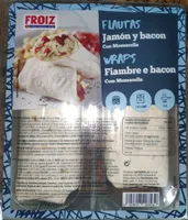 Flautas Jamón y Bacon con queso
