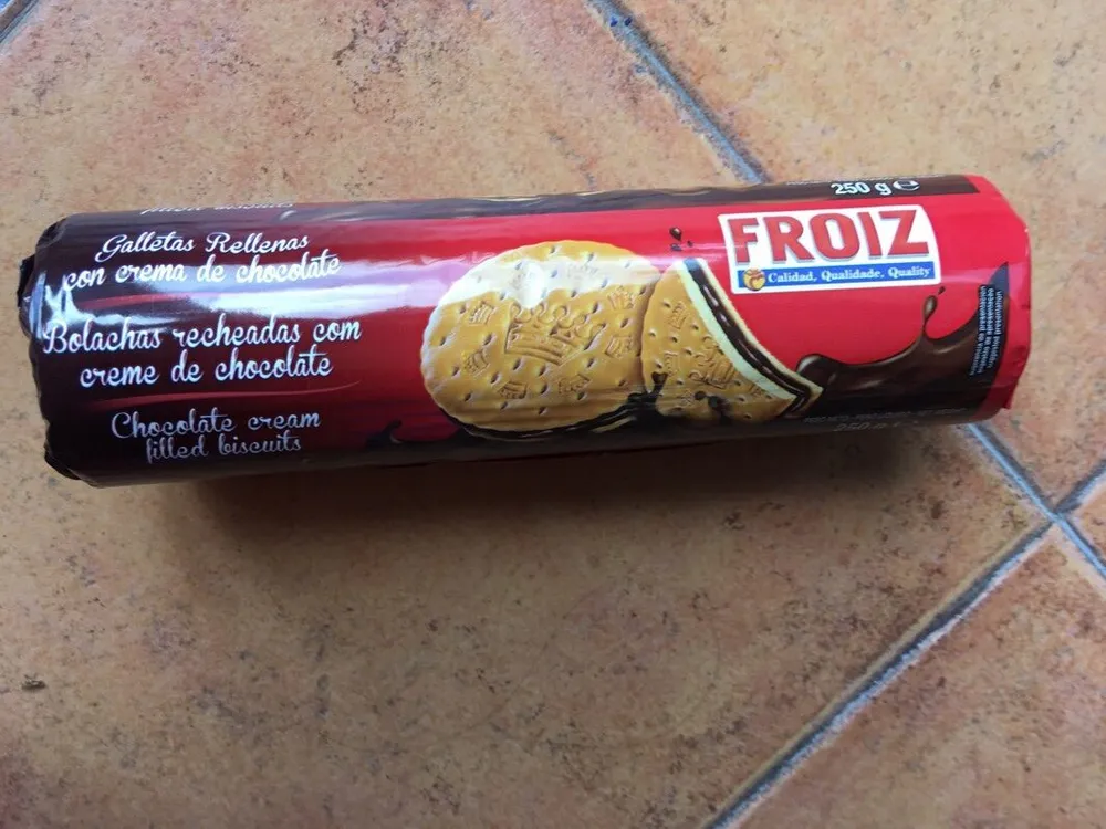 Galletas rellenas de chocolate