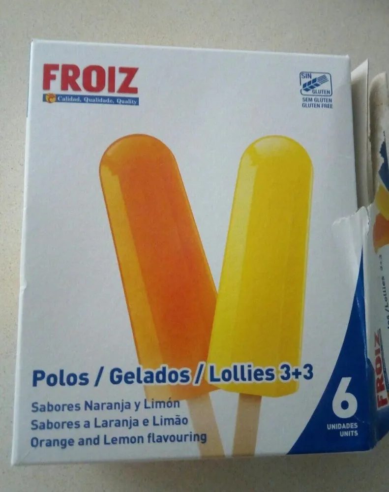 Polos sabor naranja y limon