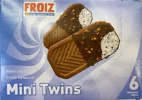 Mini twins sabor nata