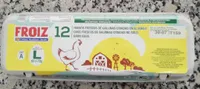 Huevos frescos de gallinas criadas en el suelo