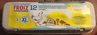 Huevos frescos de gallinas criadas en el suelo