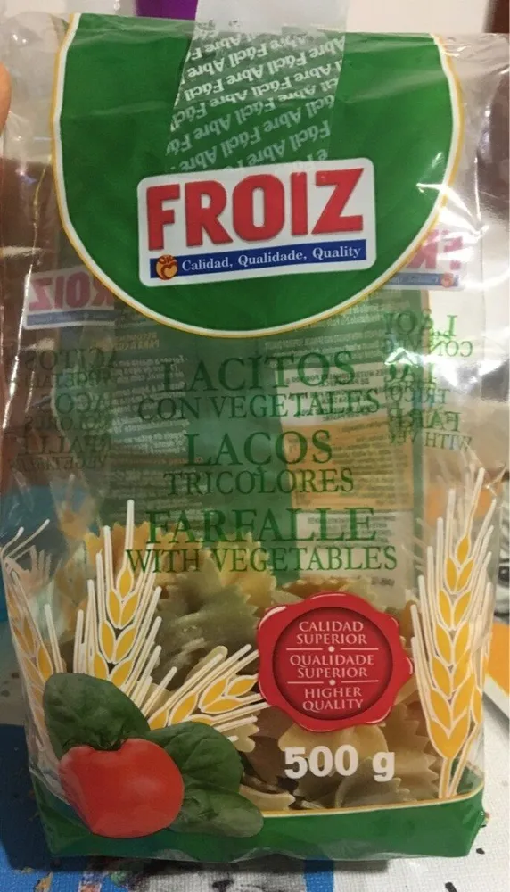 Lacitos con vegetales