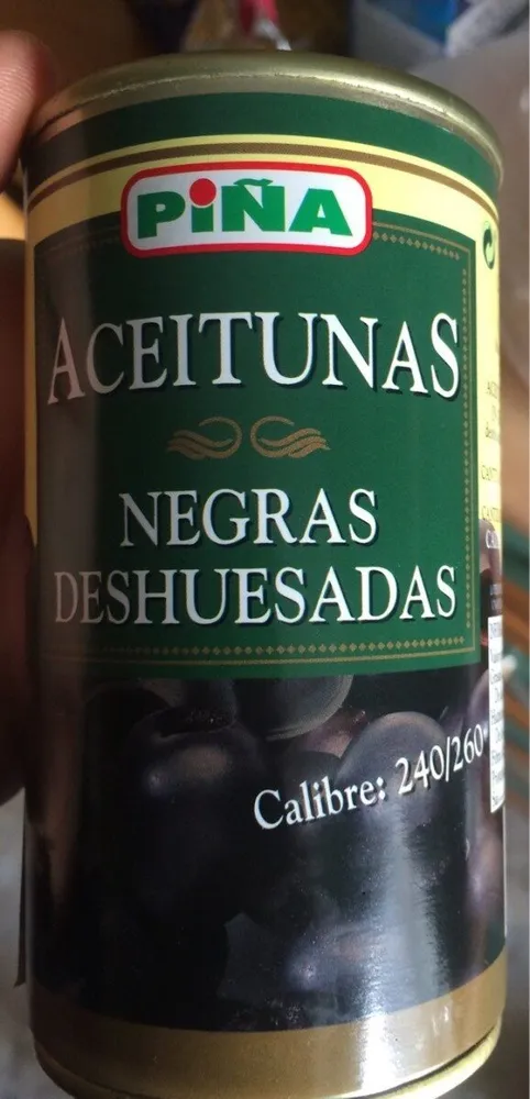 Aceitunas negras deshuesadas