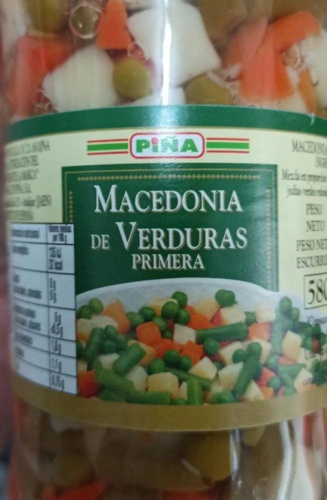 Macedonia de verduras