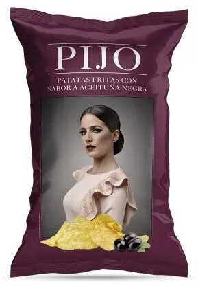 Patatas fritas sabor aceituna negra