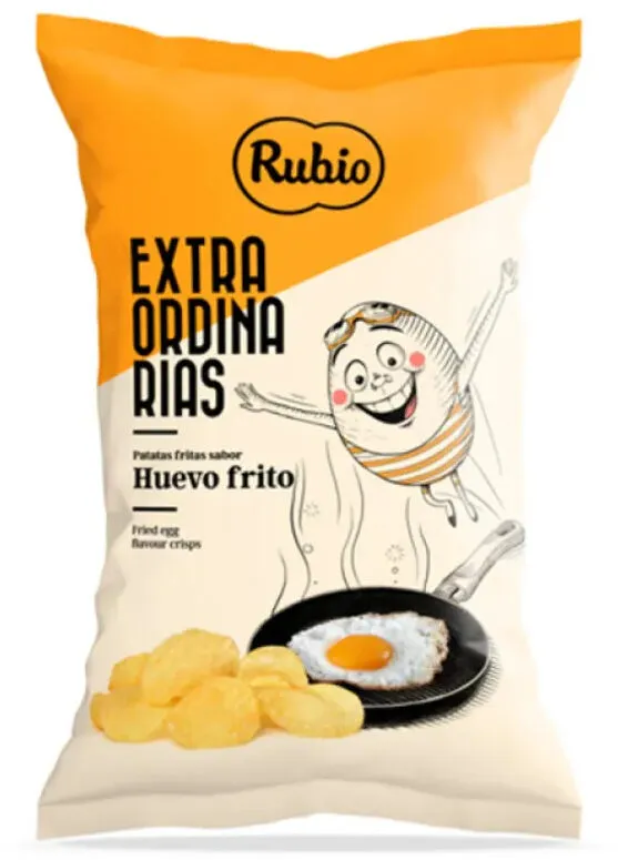 Chips mit Spiegelei Aroma