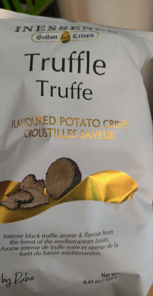 Truffle potato crisps