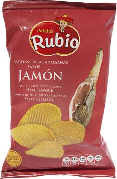 Patatas fritas artesanas sabor jamón