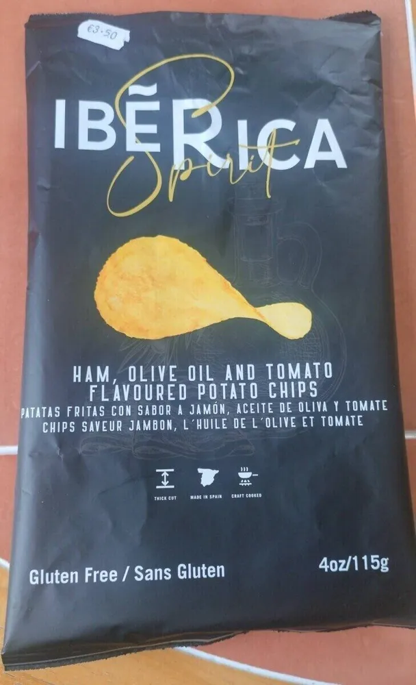 Ham, Olive Oil And Tamato Flavored Potato Chips