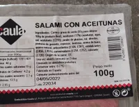 Salami con aceitunas
