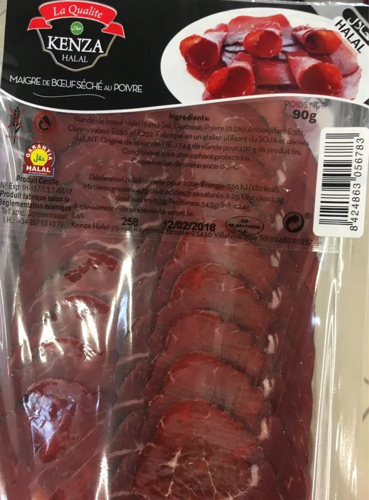 Maigre de boeuf seche au poivre