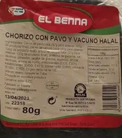 Chorizo con pavo y vacuno halal