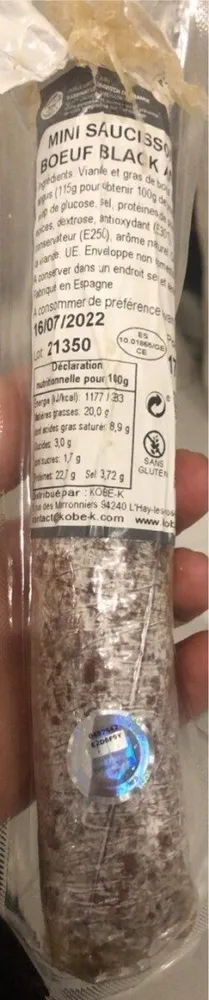 mini saucisson boeuf Black Angus