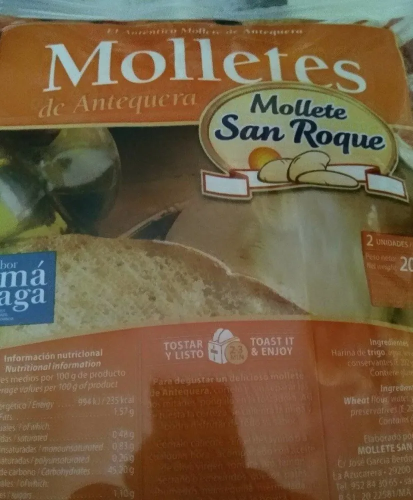 Molletes San Roque (Antequera)