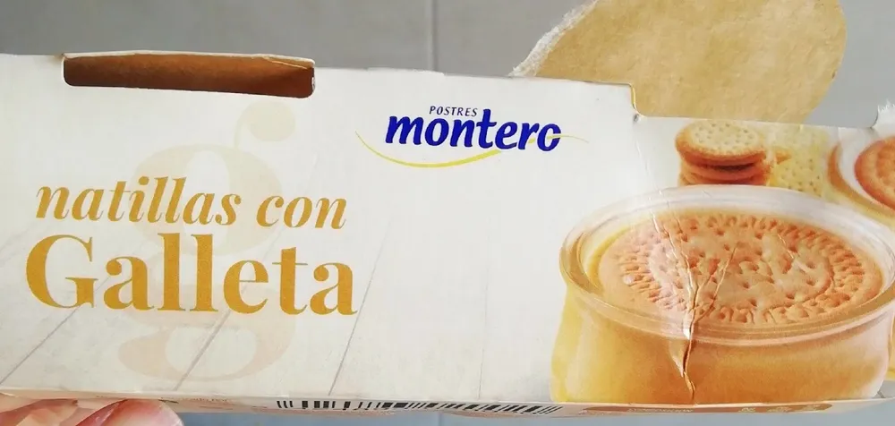 Natillas con galletas