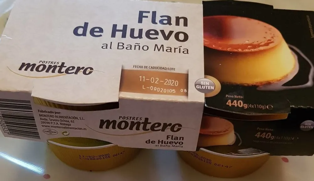Flan de huevo al baño maria