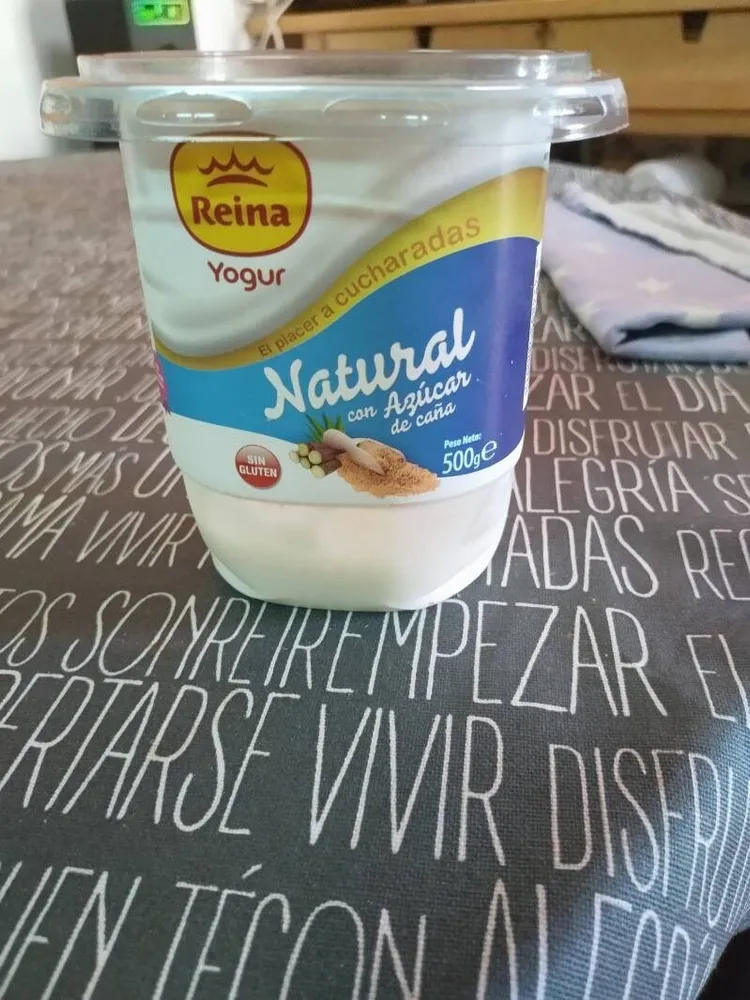 Yogur natural con azúcar de caña