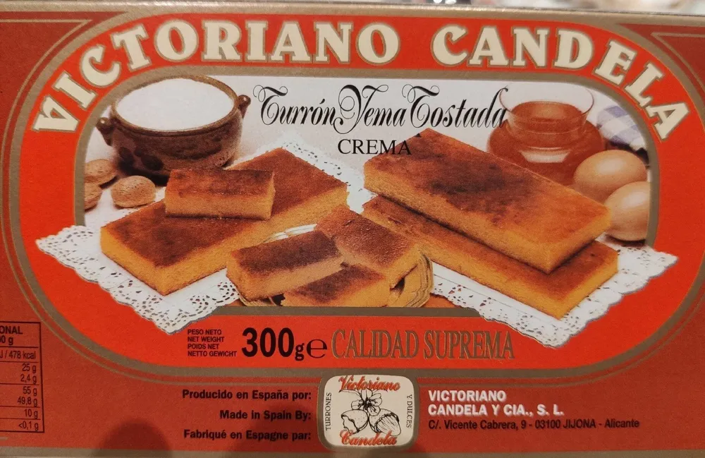 Turrón yema tostada