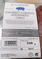 Chorizo Curado Ahumado Cerdo