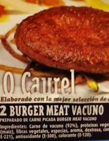 Burguer meat vacuno