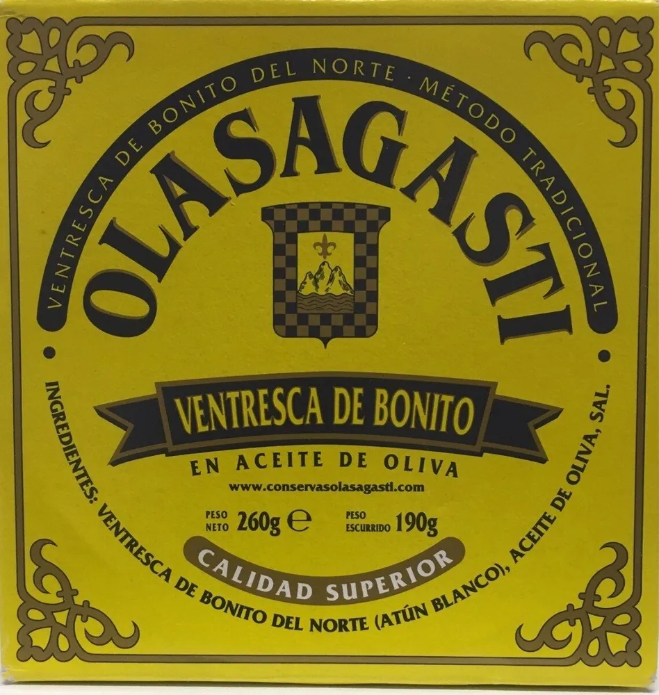 Ventresca de bonito en aceite de oliva Olasagasti