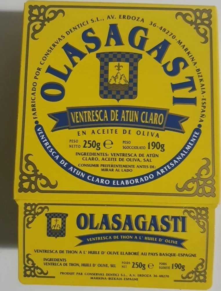 Ventresca de atún claro en aceite de oliva