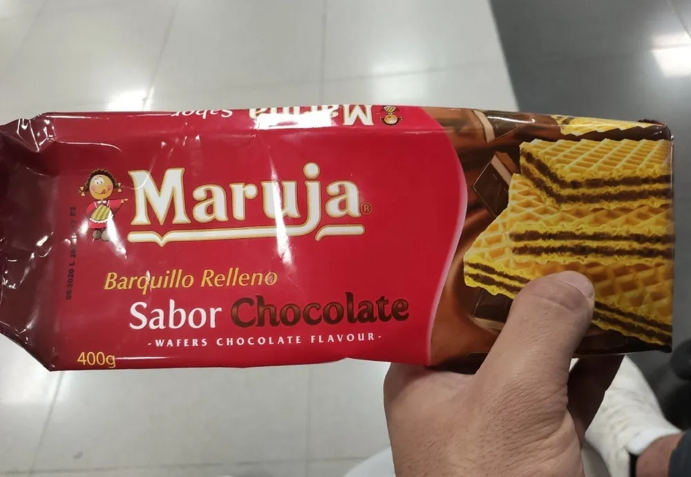 Barquillo relleno sabor chocolate