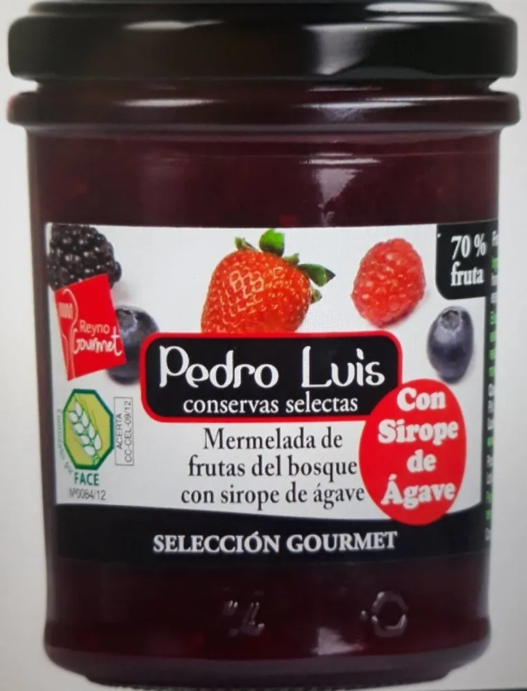 Mermelada de frutas del bosque con sirope de ágave