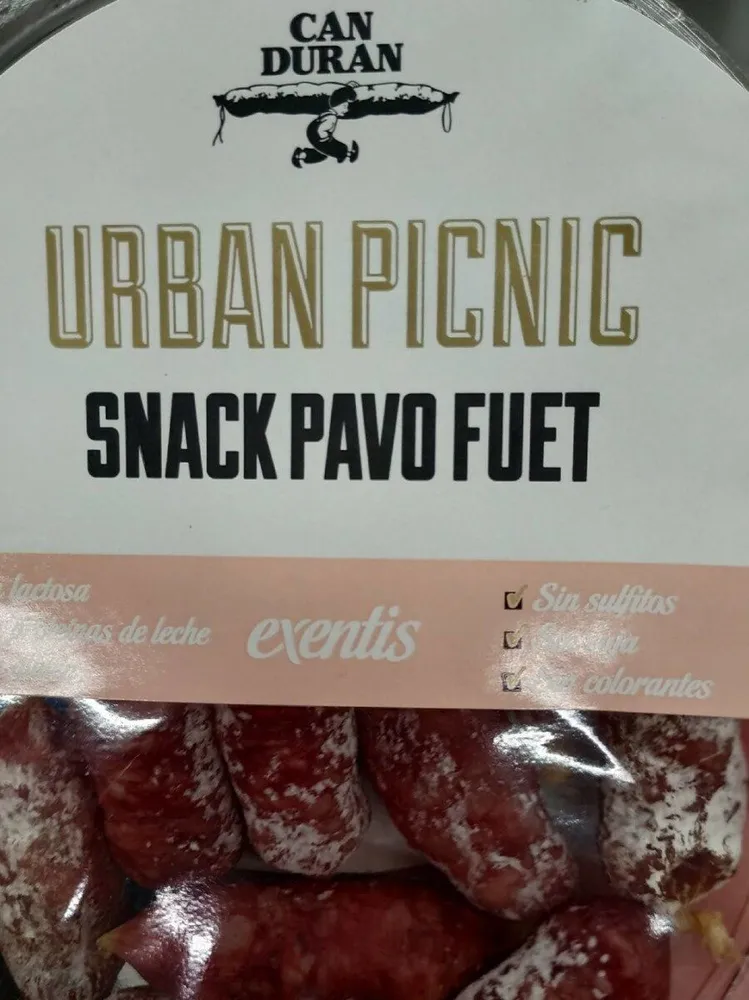 Snack pavo fuet
