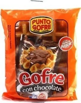 Gofre con chocolate