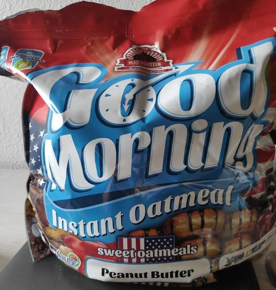 Harina de avena sabor mantequilla de cacahuete con edulcorante