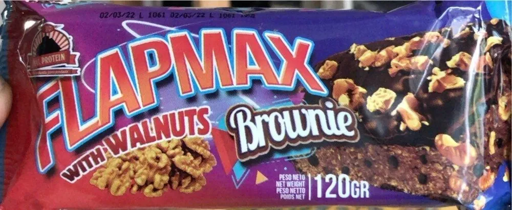 Flapmax with Walnuts Brownie