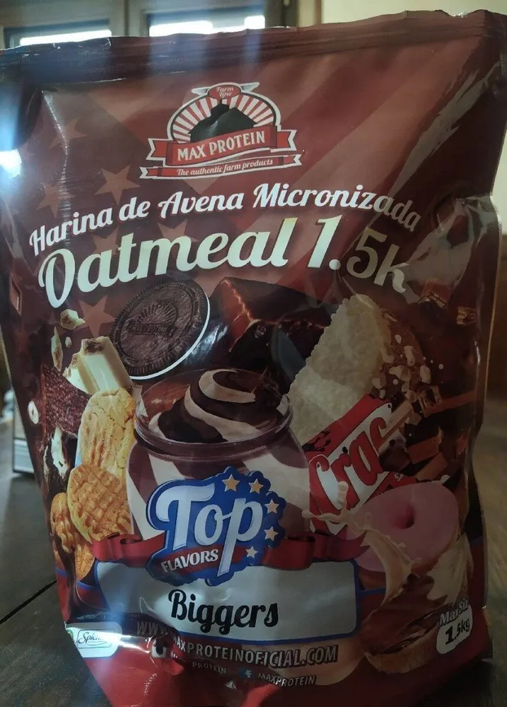 Oatmeal harina de avena micronizada gusto biggers