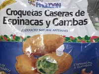 Croquetas caseras de espinacas y gambas