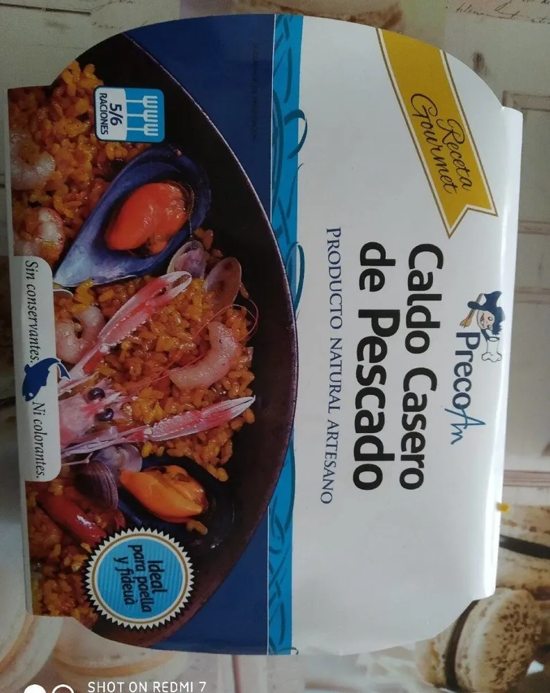Caldo casero de pescado
