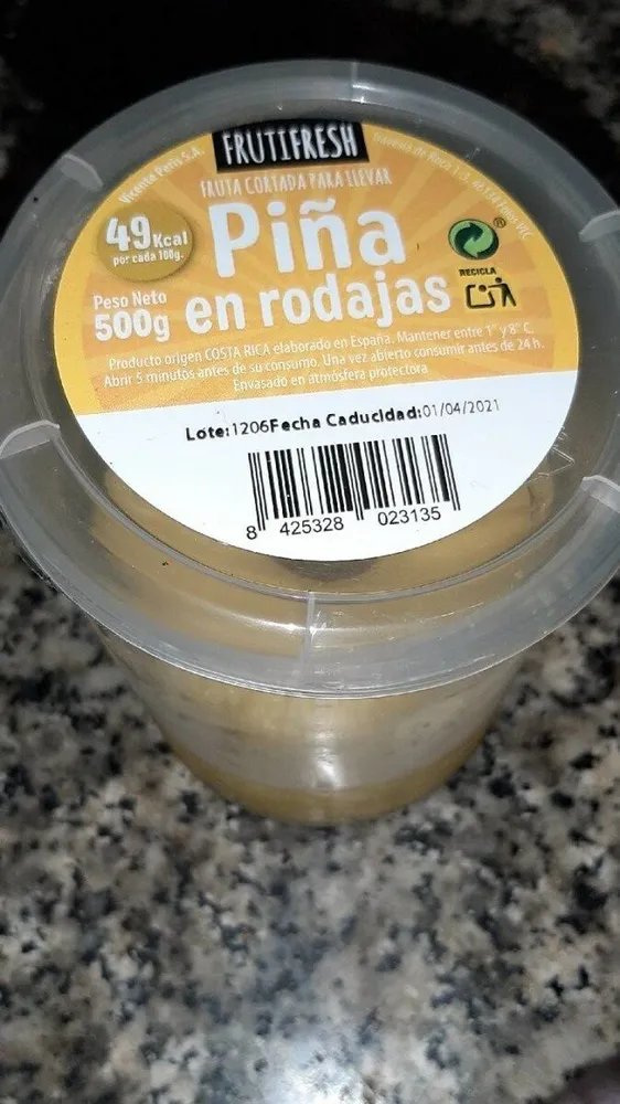 Piña en rodajas