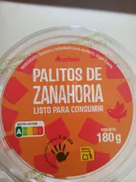 Palitos de zanahoria listos para consumir
