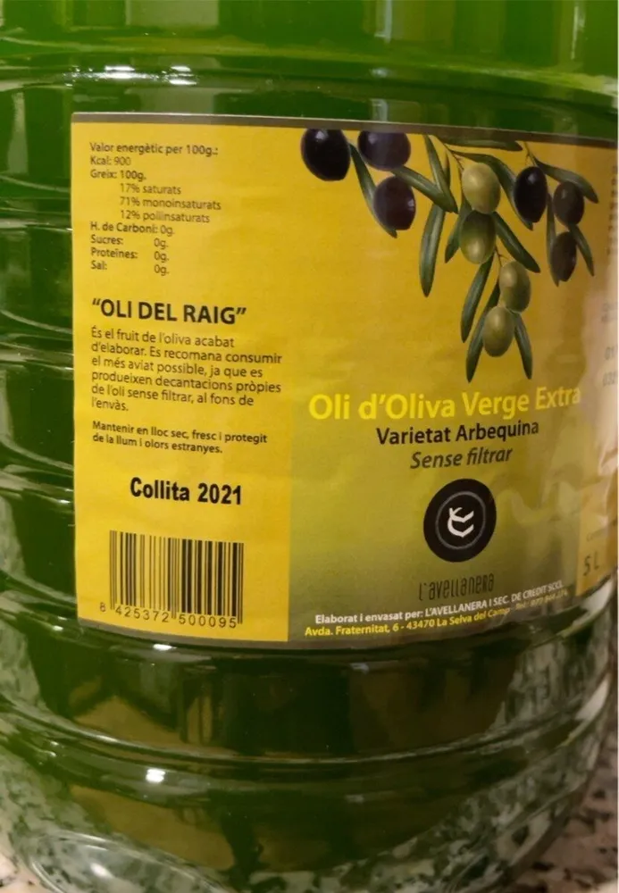 Oli d’oliva extra verge